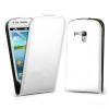 Samsung Galaxy SIII mini i8190 Δερμάτινη Θήκη Flip Λευκό